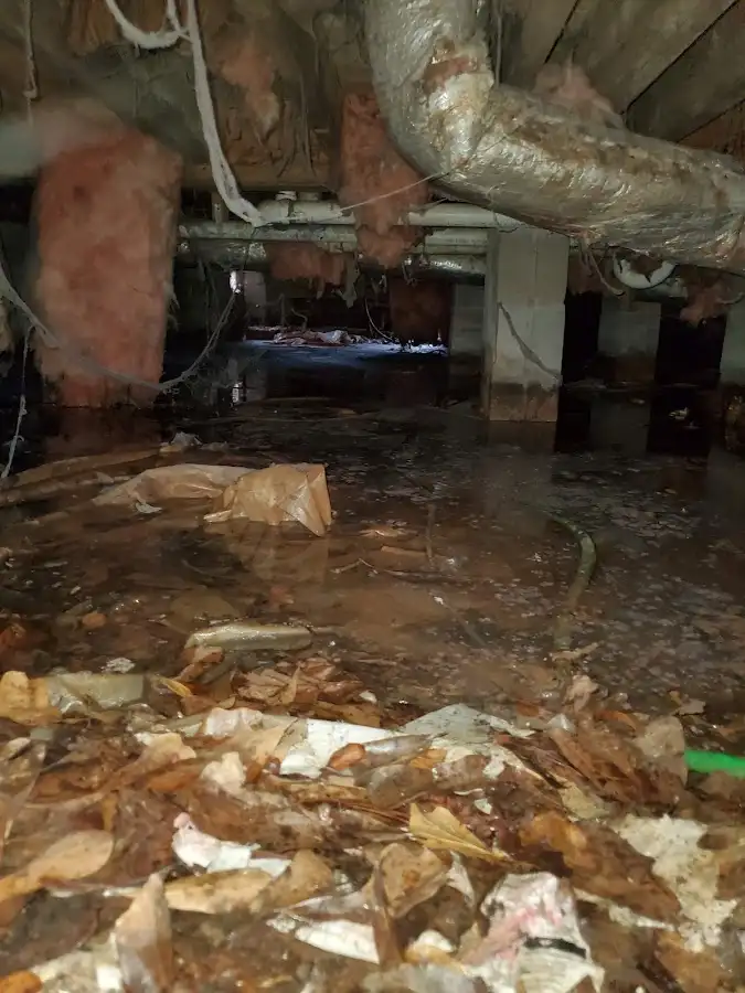 Crawl space flood assessment for Commercial Water Damage Restoration in Nolensville