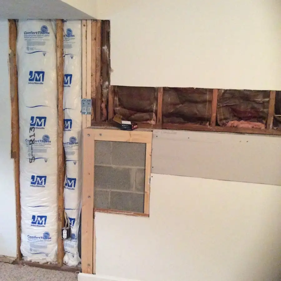 Wall insulation replacement during Contents Cleaning & Restoration in Nolensville
